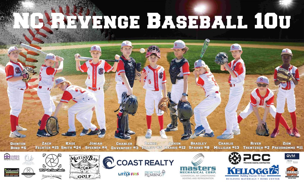 NC Revenge Baseball Tryouts - 8u, 9u, & 10u