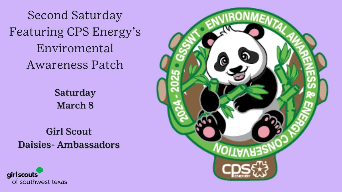 Second Saturday Featuring CPS Energy's Environmental Awareness Patch