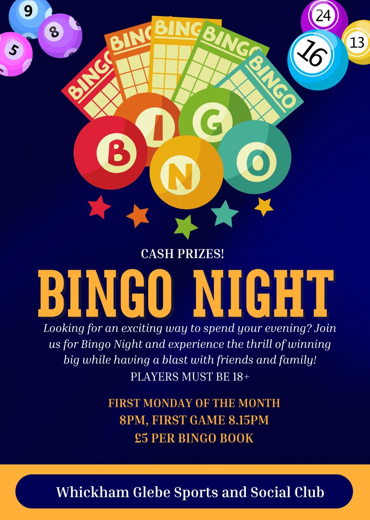 Bingo! First Monday each month \ud83c\udf89