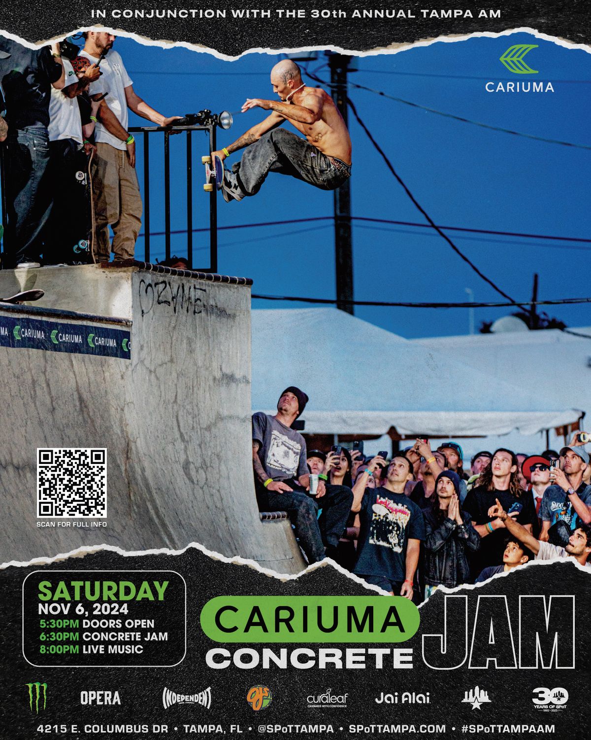 Cariuma Concrete Jam at Tampa Am 2024