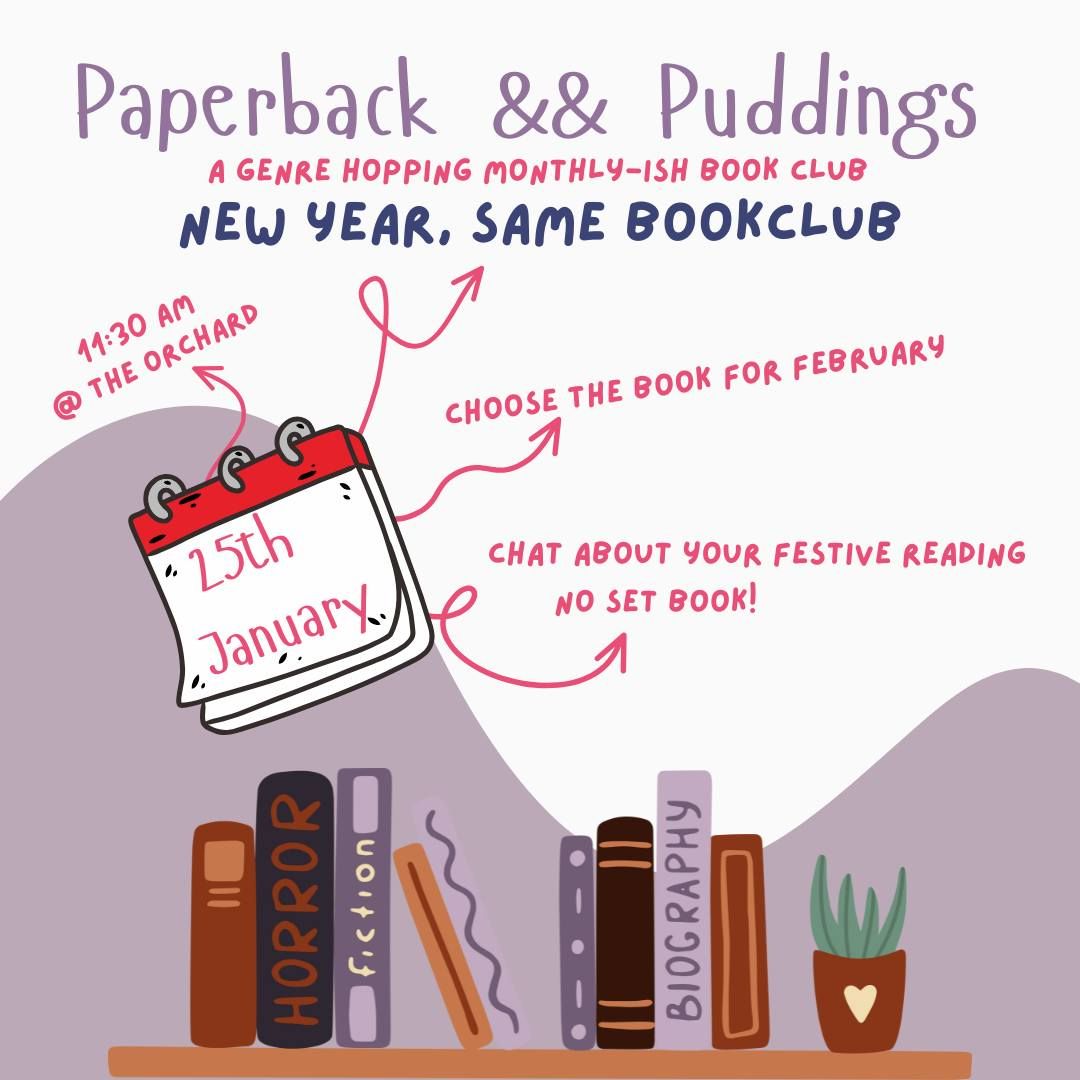 Paperbacks && Puddings January  Book Club 