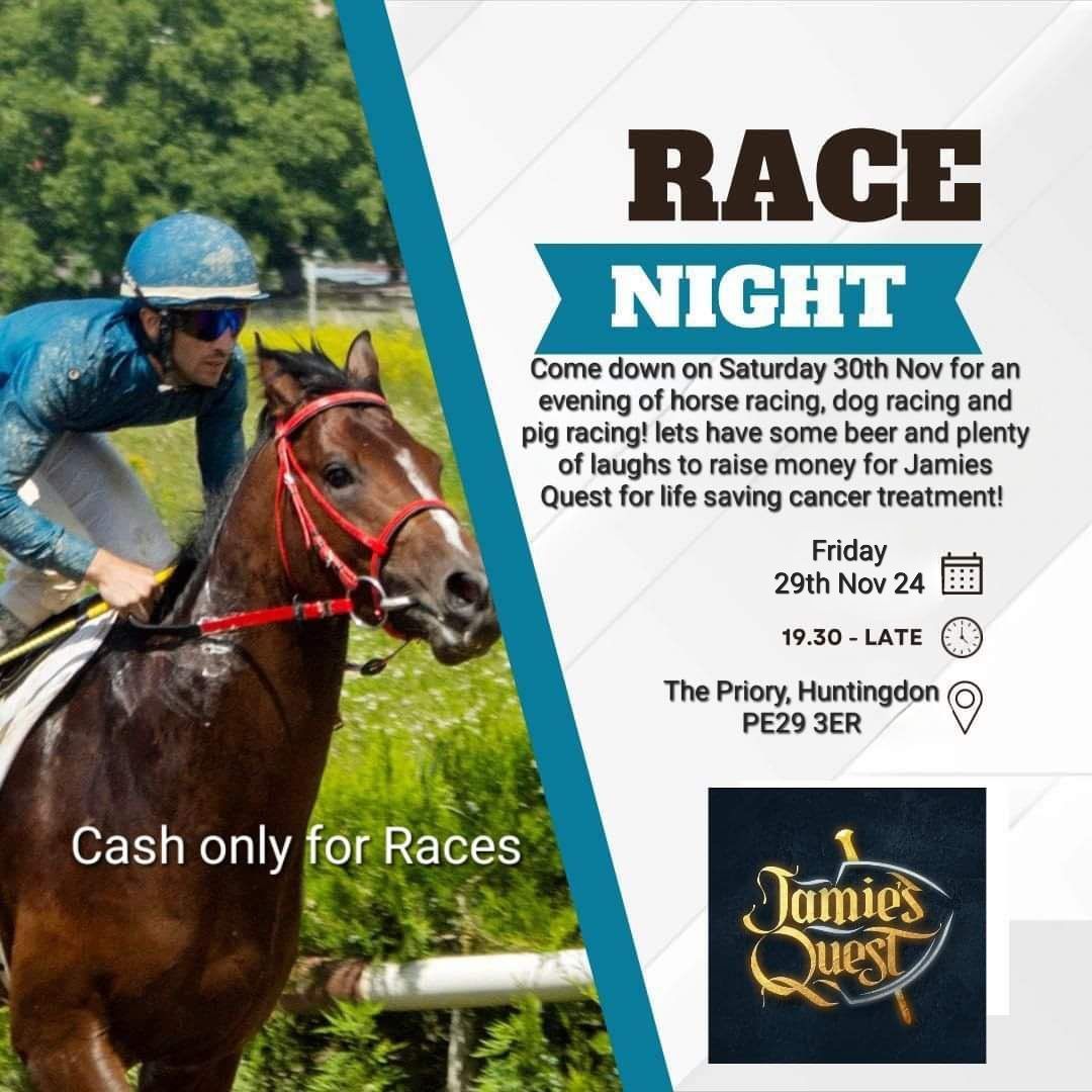 Race Night for Jamies Quest for life saving cancer treatment!