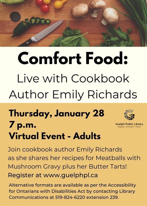 Comfort Food: Live with Cookbook Author Emily Richards