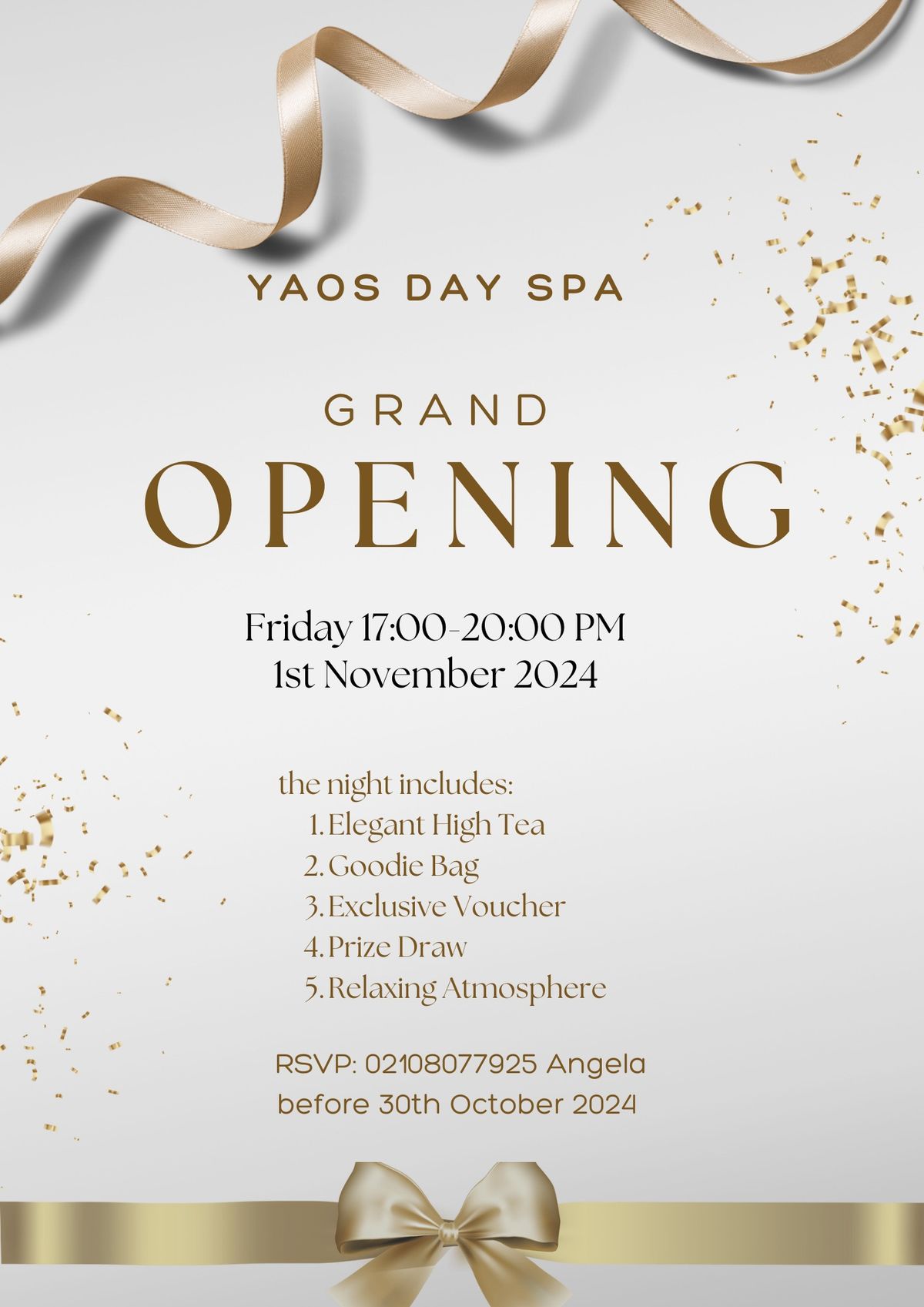 Yaos Day Spa Shop Grand Opening Ceremony