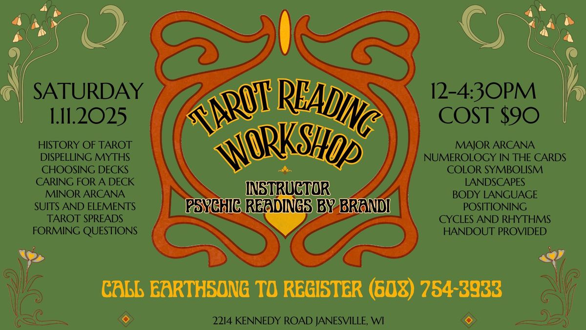 Learn To Read Tarot Workshop