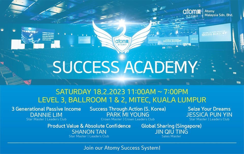 Atomy Malaysia Success Academy February 2023 (KL), Malaysia ...