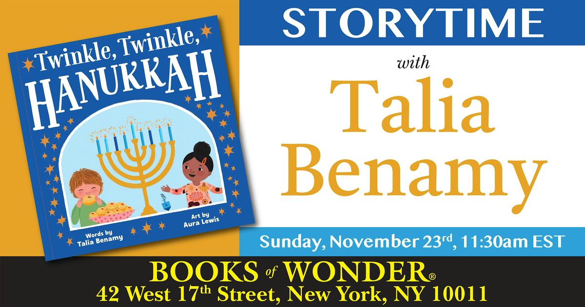 Storytime with the Author | Talia Benamy