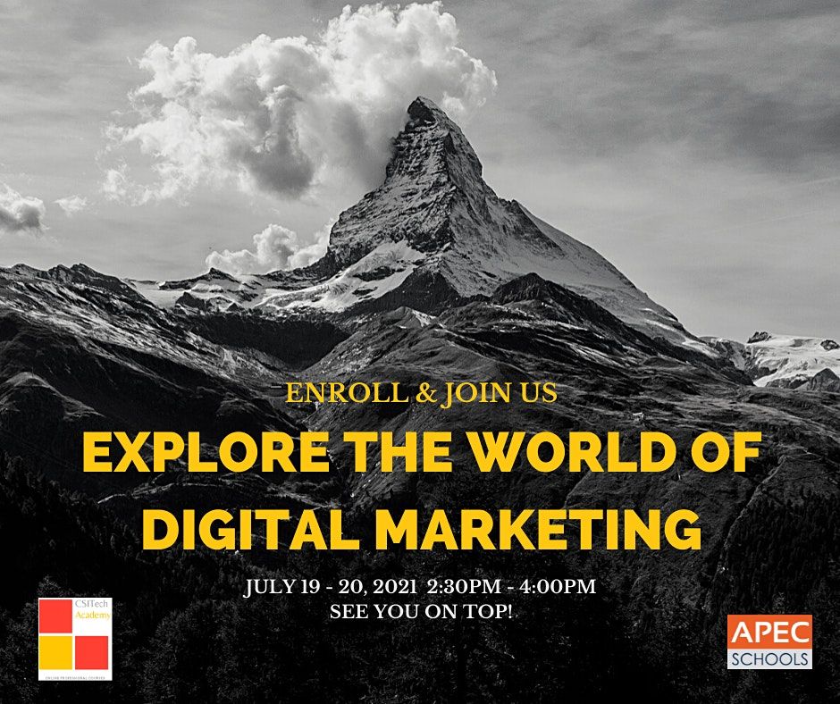 WEBINAR for STUDENTS:  Digital Marketing