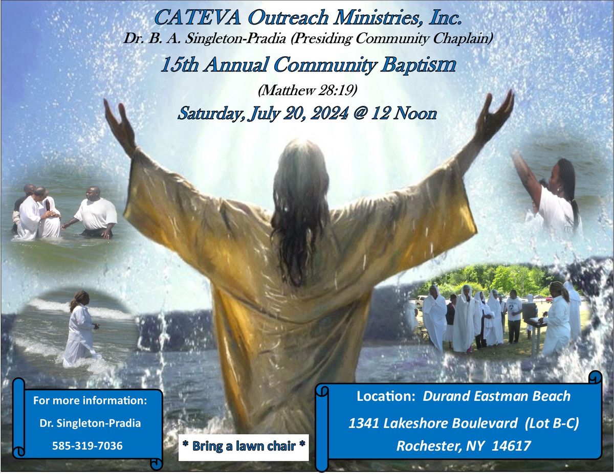 CATEVA OMI 15th Annual Community Baptism