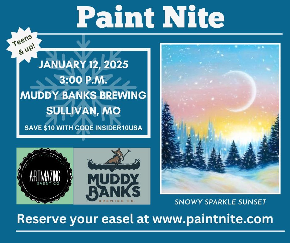 01\/12\/2025 Paint Nite at Muddy Banks Brewing in Sullivan, MO