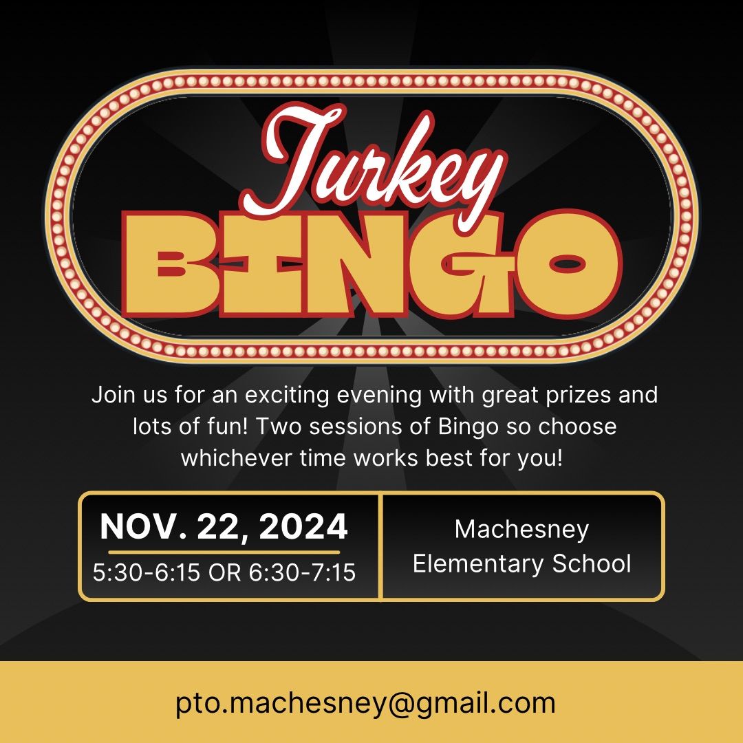 Turkey Bingo @ Machesney \ud83e\udd83 