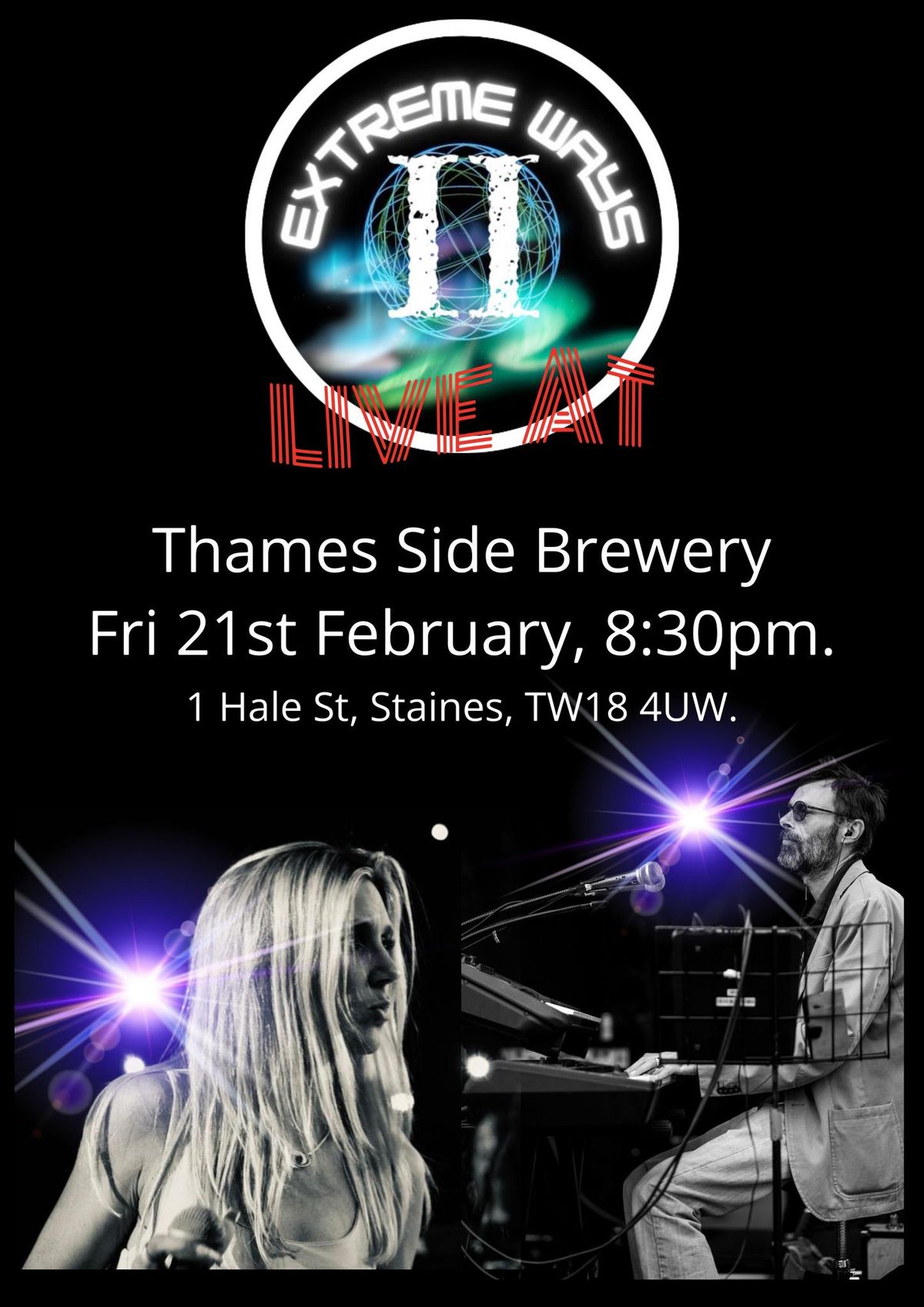 Extreme Ways live @ Thames Side Brewery, Staines.