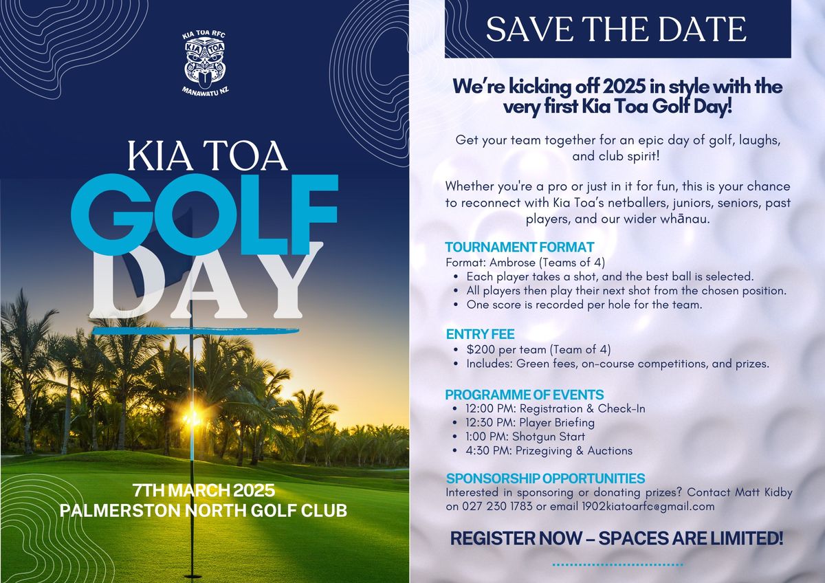 Kia Toa Golf Day