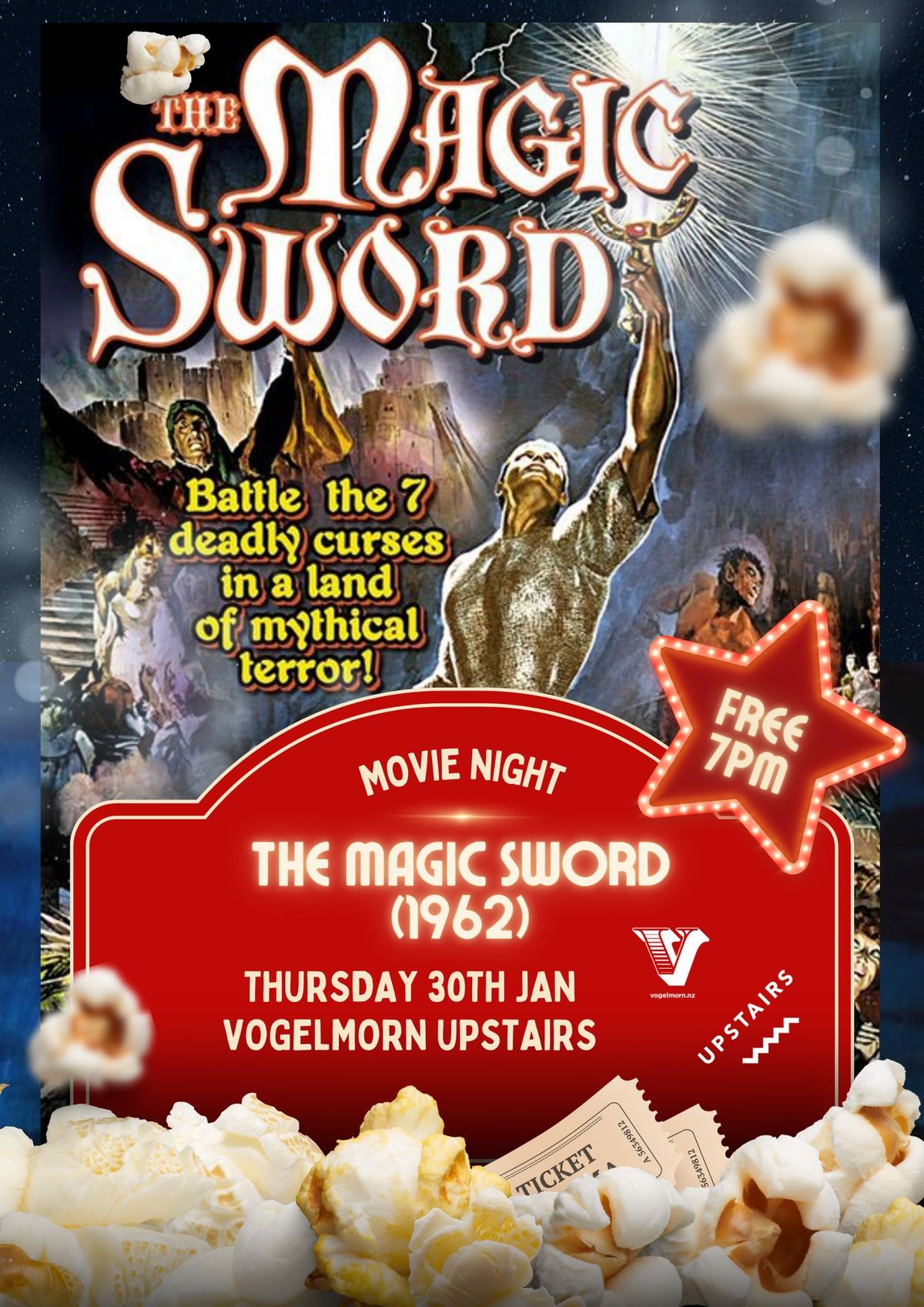 Free Classic Movie Night - The Magic Sword (1962)