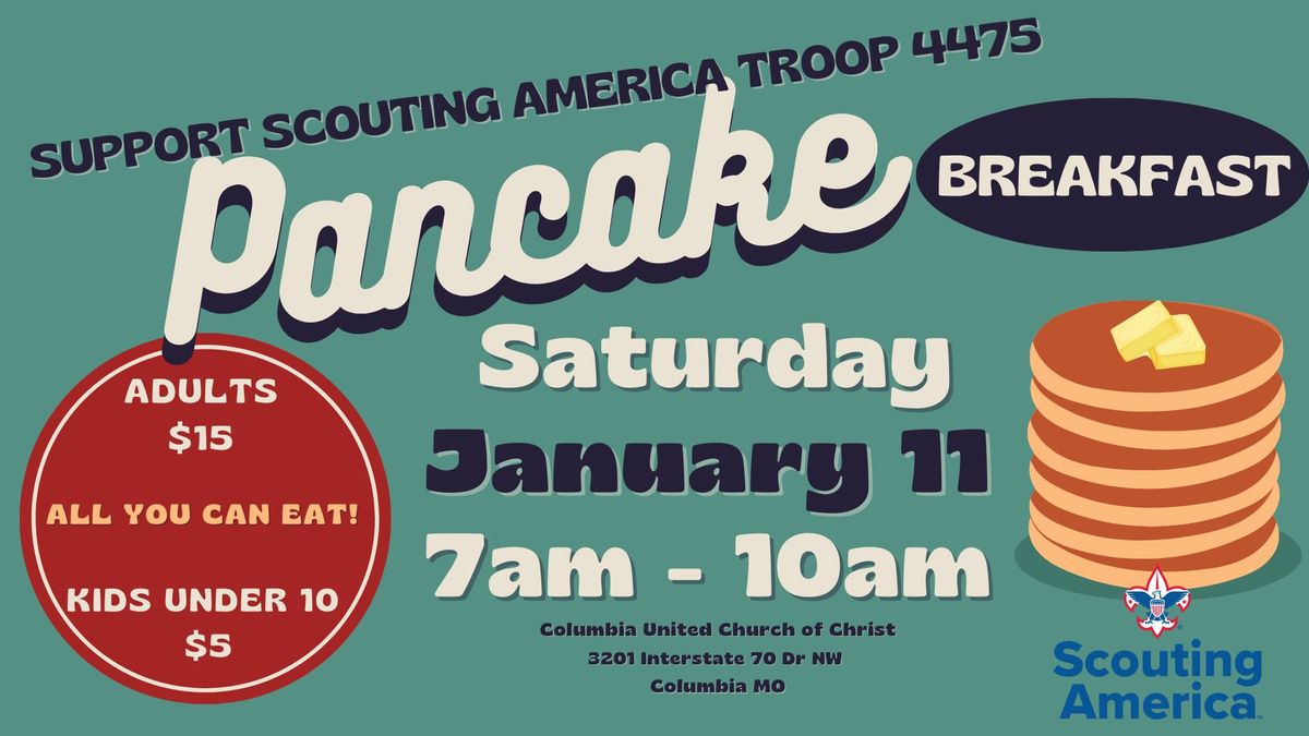 Pancake Breakfast supporting Scout Troop 4475