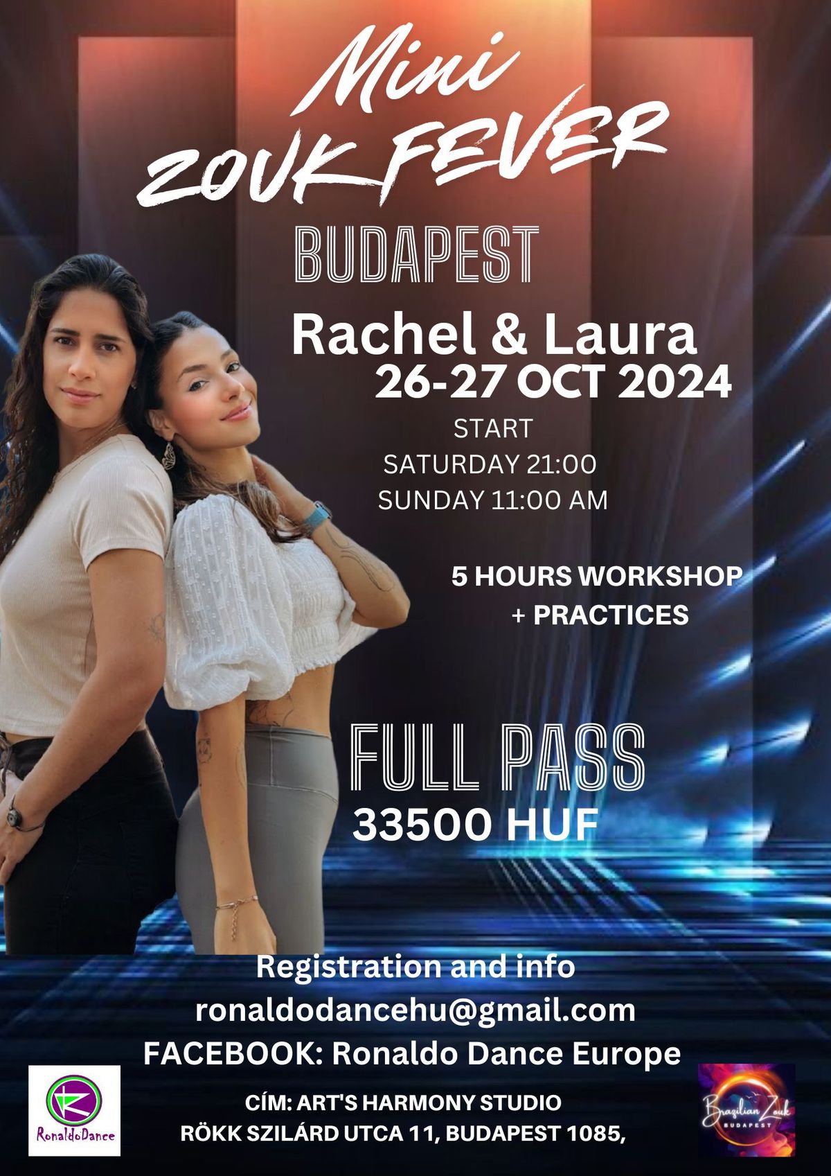 Budapest mini ZOUK FEVER\u2728Rachel&Laura\u2728 workshop 