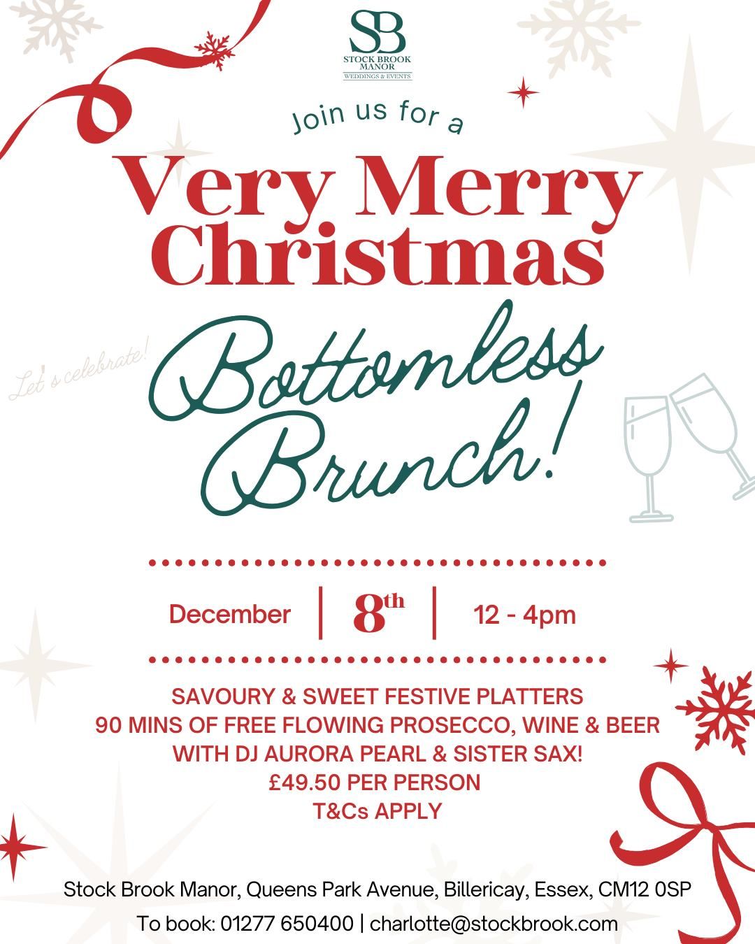 A Very Merry Christmas Bottomless Brunch!