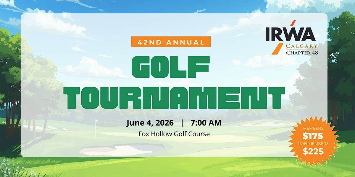 42nd Annual IRWA Chapter 48 Golf Tournament