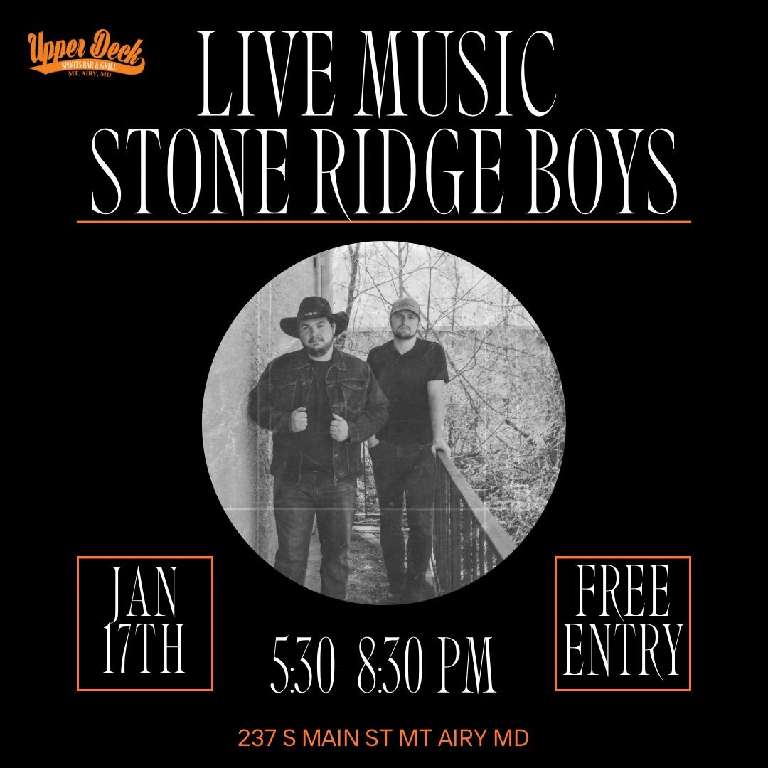 Live Music at The Deck with The Stone Ridge Boys 