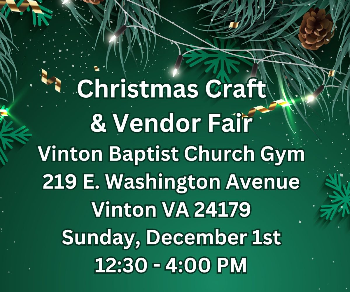 Christmas Craft & Vendor Fair