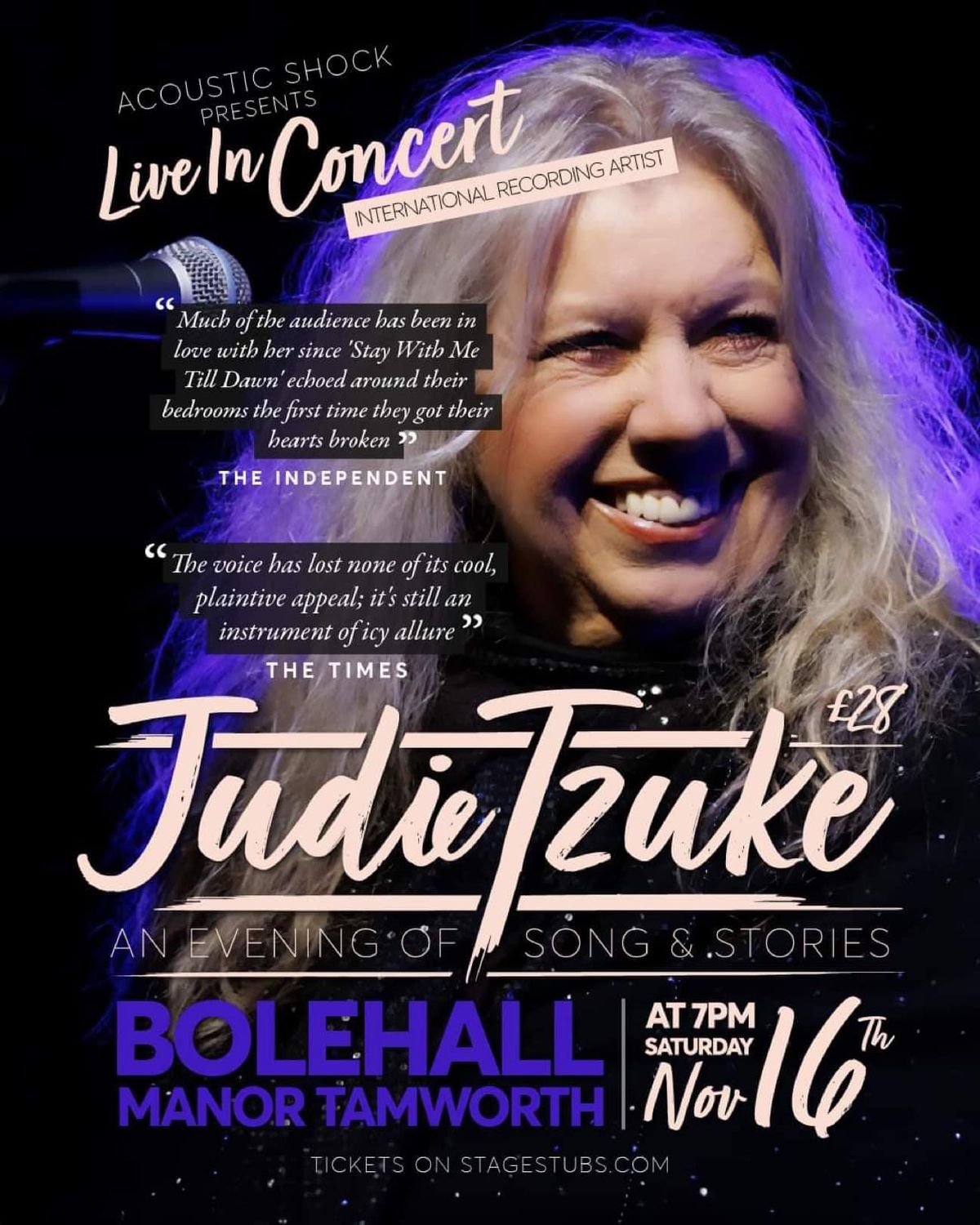 An Evening With International Recording Star Judi Tzuke