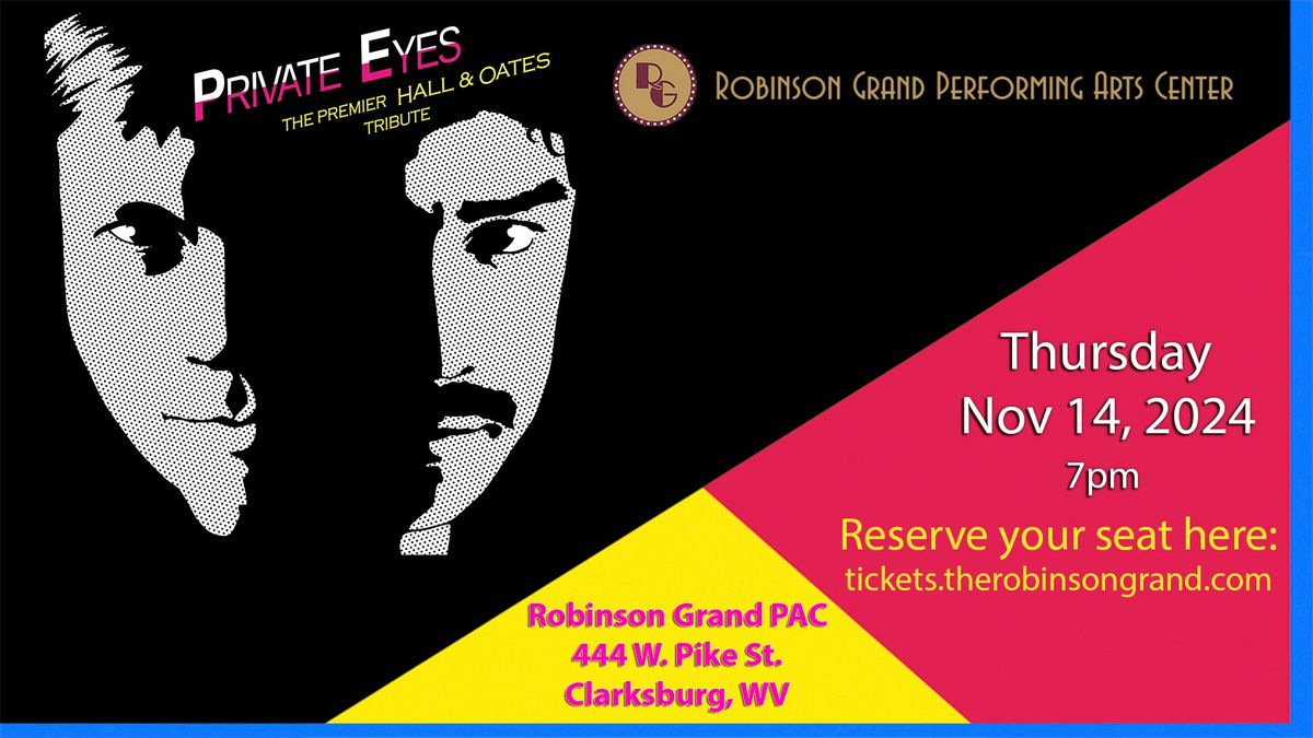 Private Eyes: The Premier Tribute to Daryl Hall & John Oates, live in Clarksburg, WV