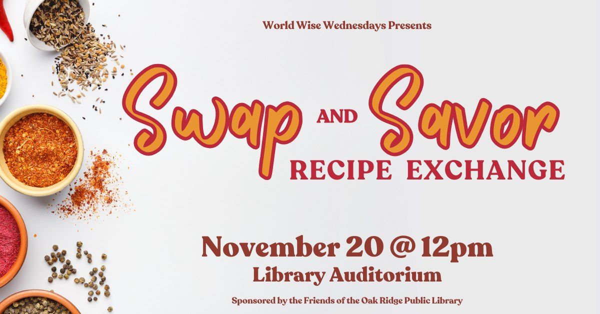 Swap & Savor: Recipe Exchange