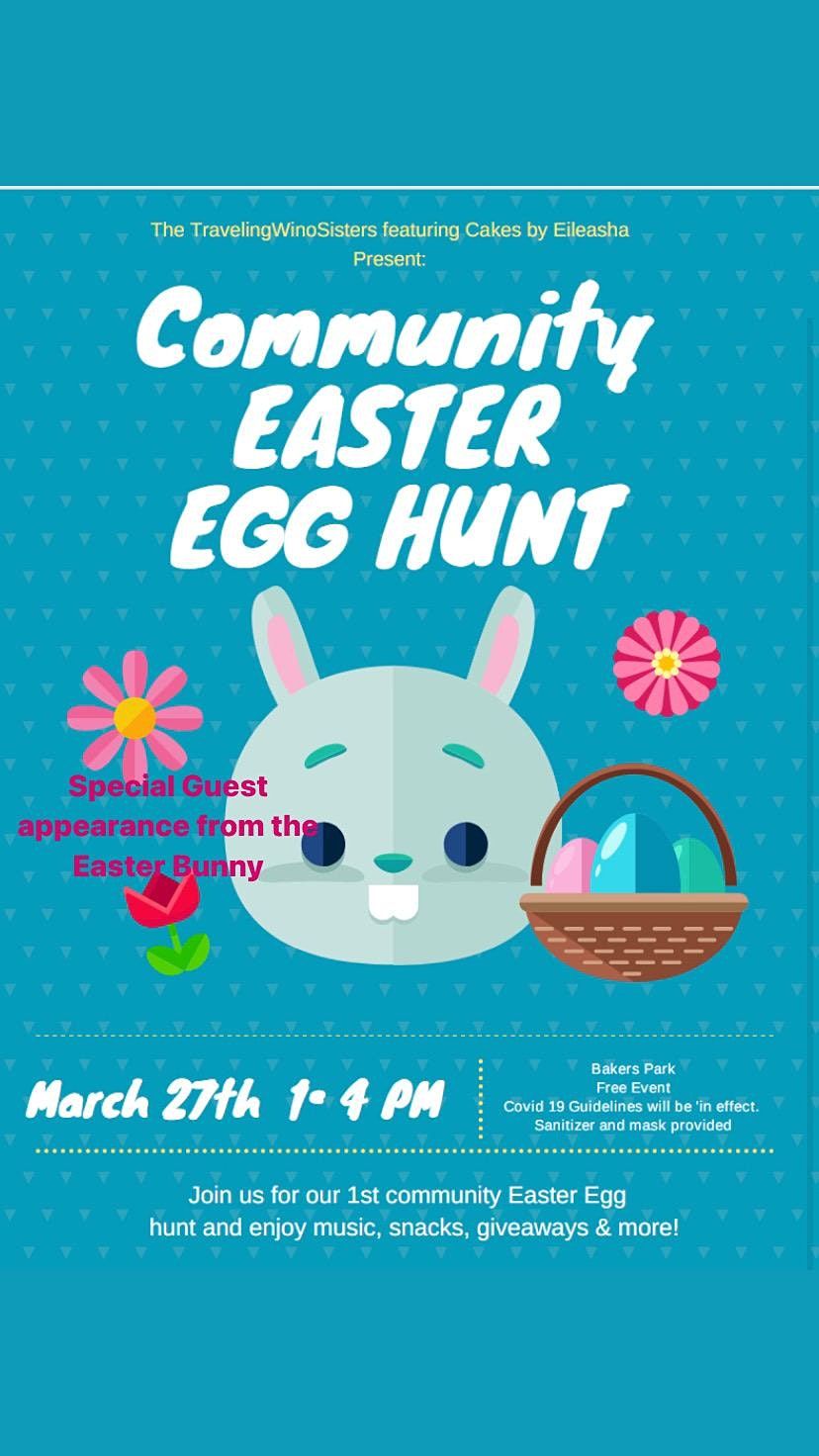 Community Easter Egg Hunt, Baker Park, Frederick, 27 March 2021