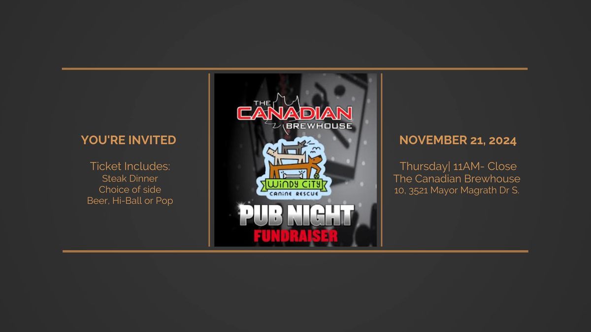 2nd Annual Pub Night Fundraiser