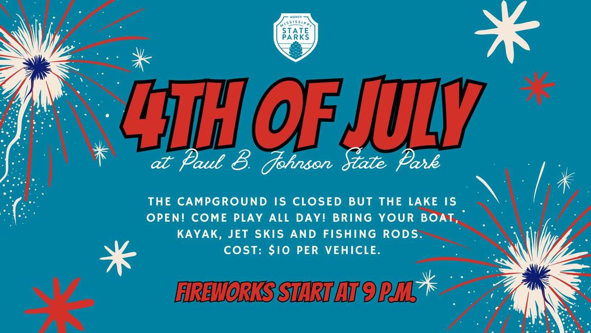 Paul B. Johnson State Park 4th of July Fireworks Show
