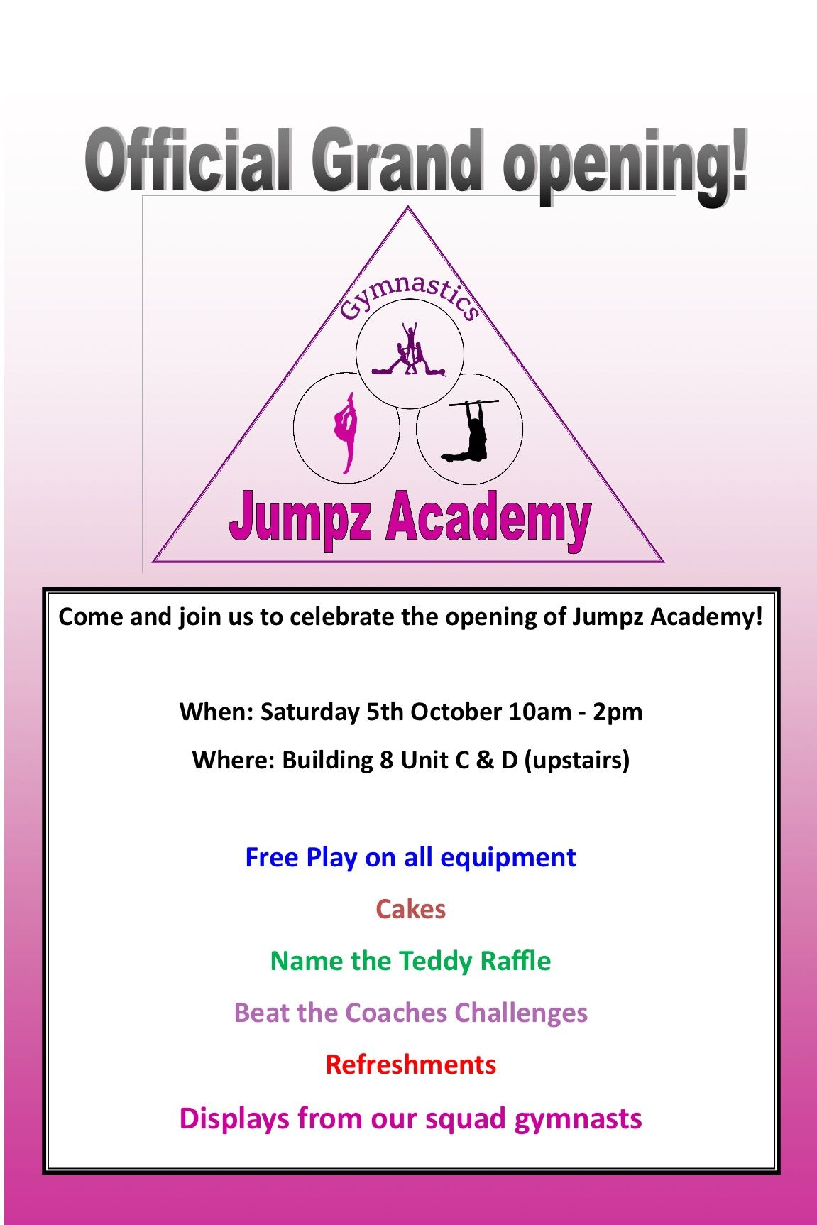 Jumpz Academy Grand Opening Celebration