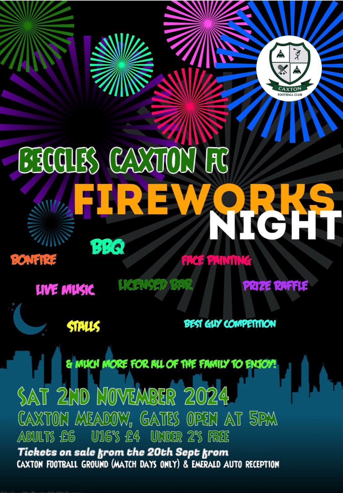 Beccles Caxton FC Firework Display & Community Event