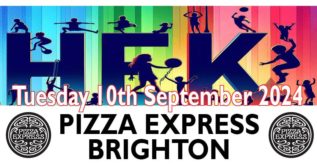 Pizza Express - Pizza making workshop - Brighton - 10th September. Ref: HEK035