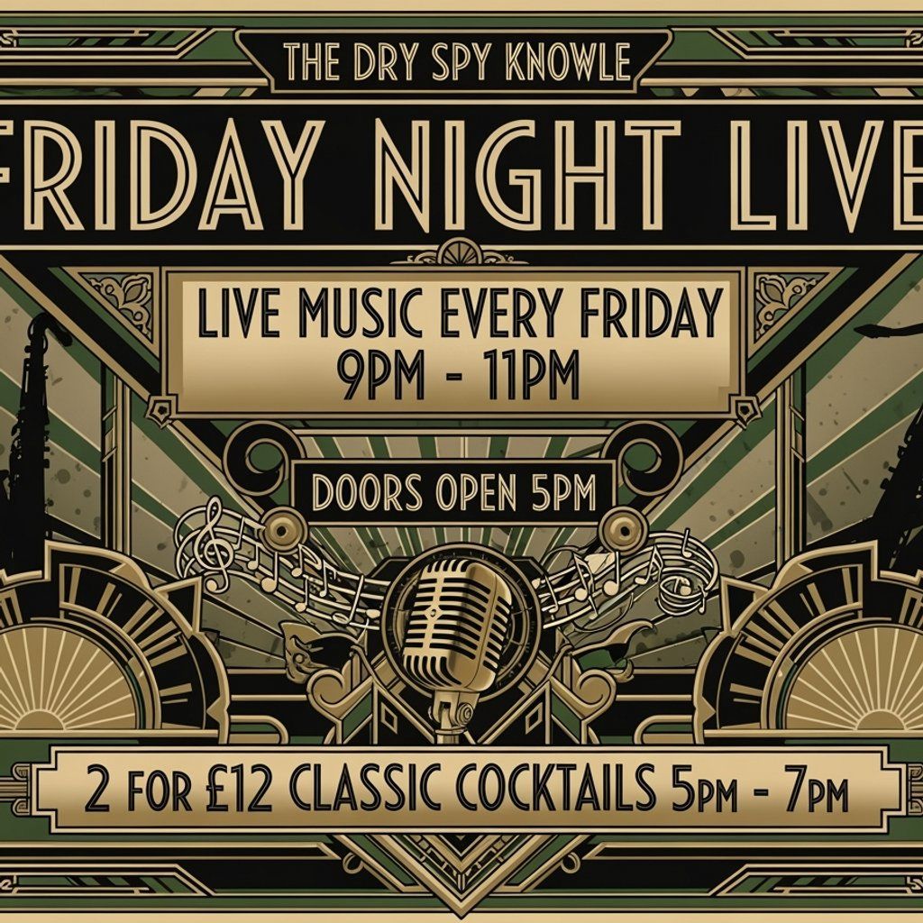 Friday Night Live AT THE DRY SPY