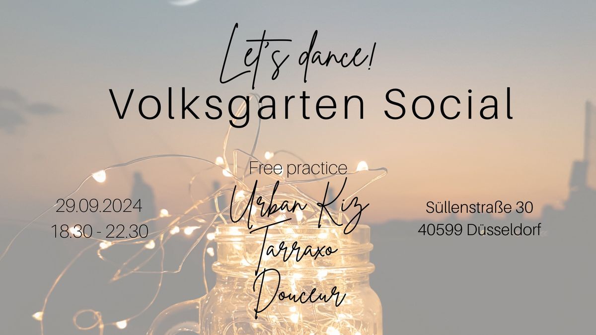 Last VolksgartenSocial of this season - indoor!