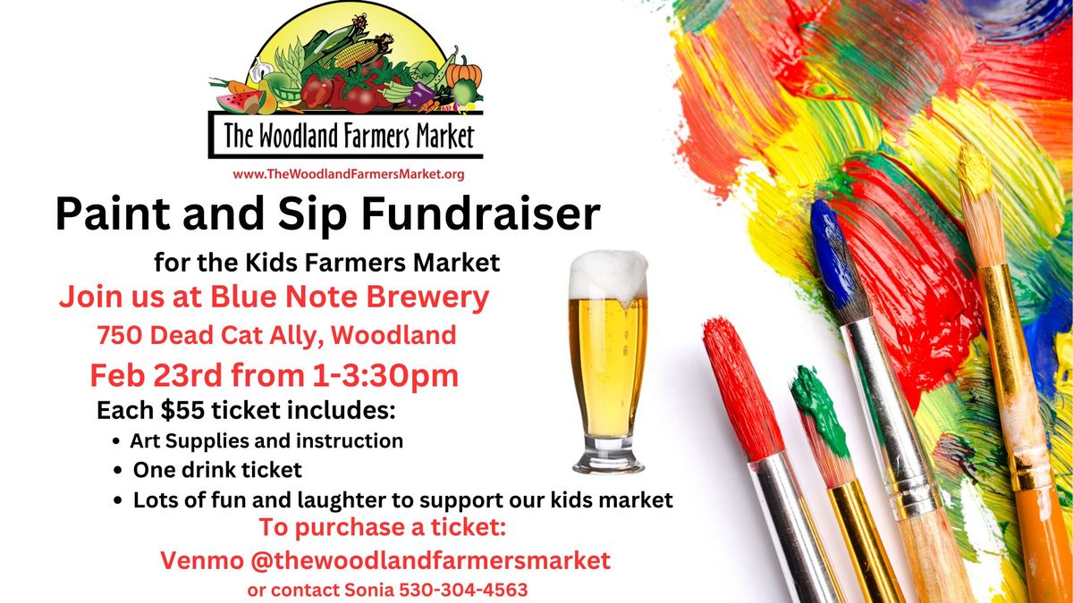 Paint and Sip Fundraiser for the Kids Farmers Market