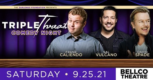 NEW DATE:  The Zarlengo Foundation Presents Triple Threat Comedy Night