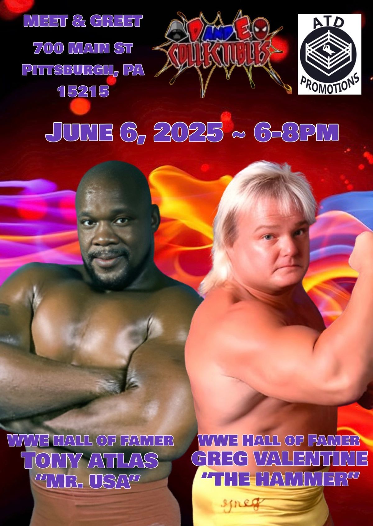 Greg Valentine & Tony Atlas Meet & Greet \u2022 Pittsburgh, PA