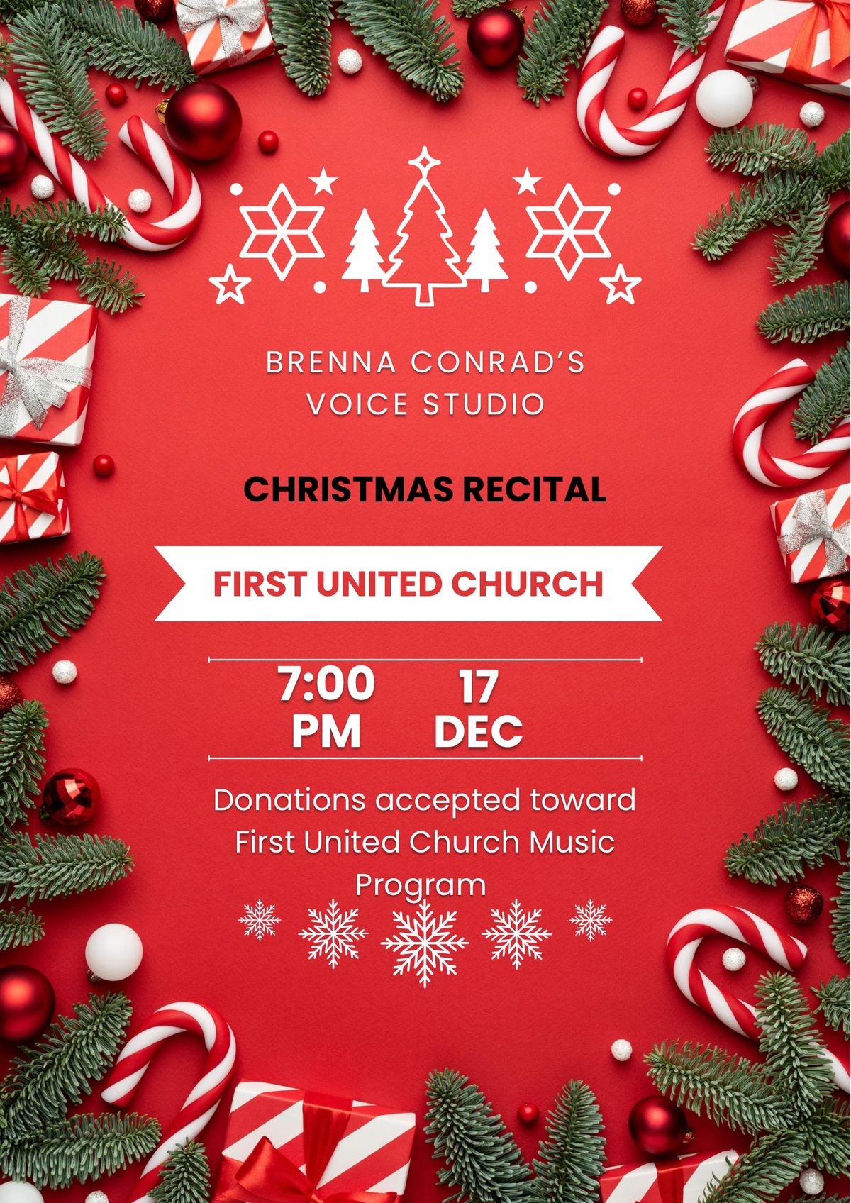 Brenna Conrad\u2019s Voice Studio Christmas Recital