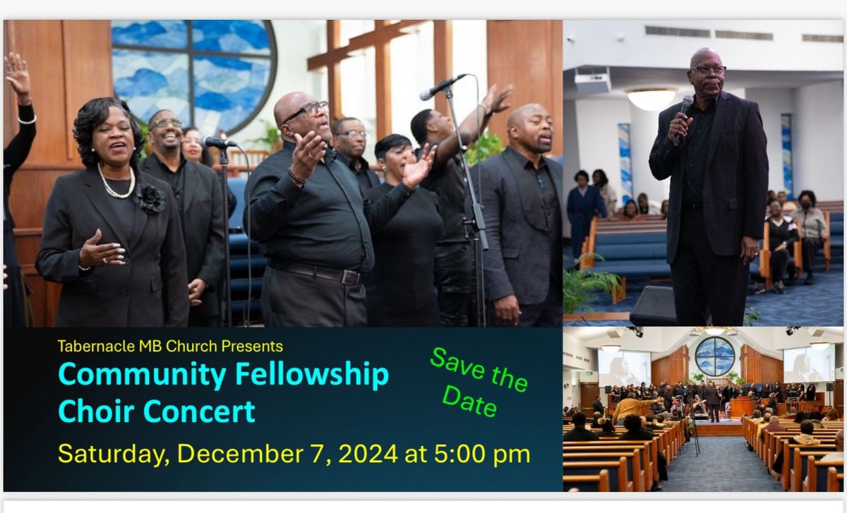 Join Daniel Whitfield & The Community Fellowship Choir!!!