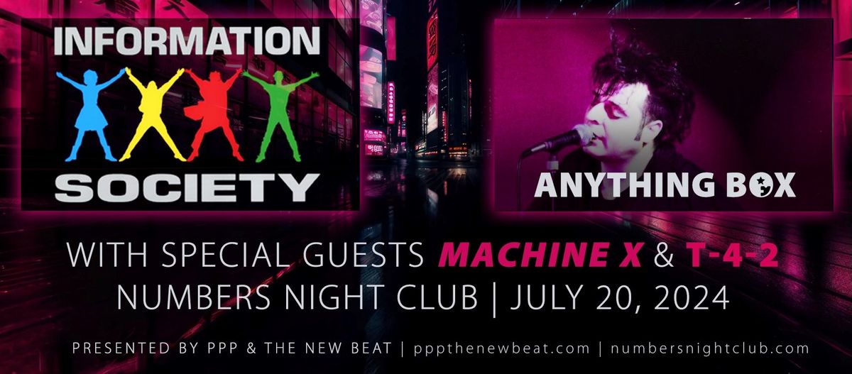 Information Society & Anything Box Live at NUMBERS!
