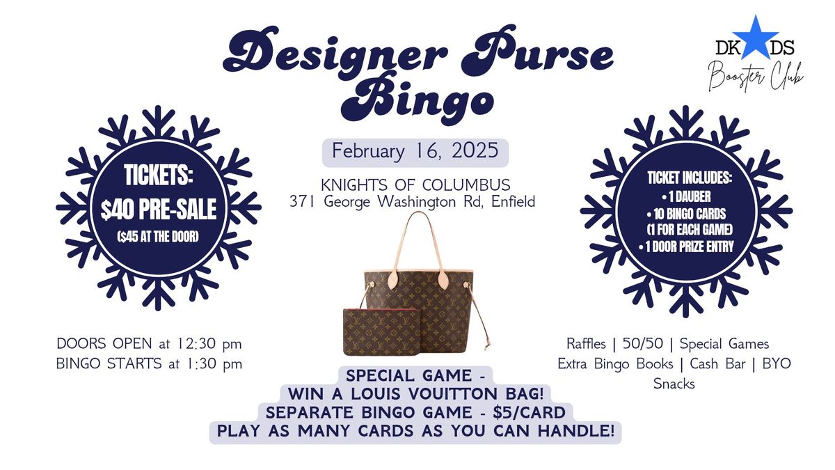 Designer Purse Bingo