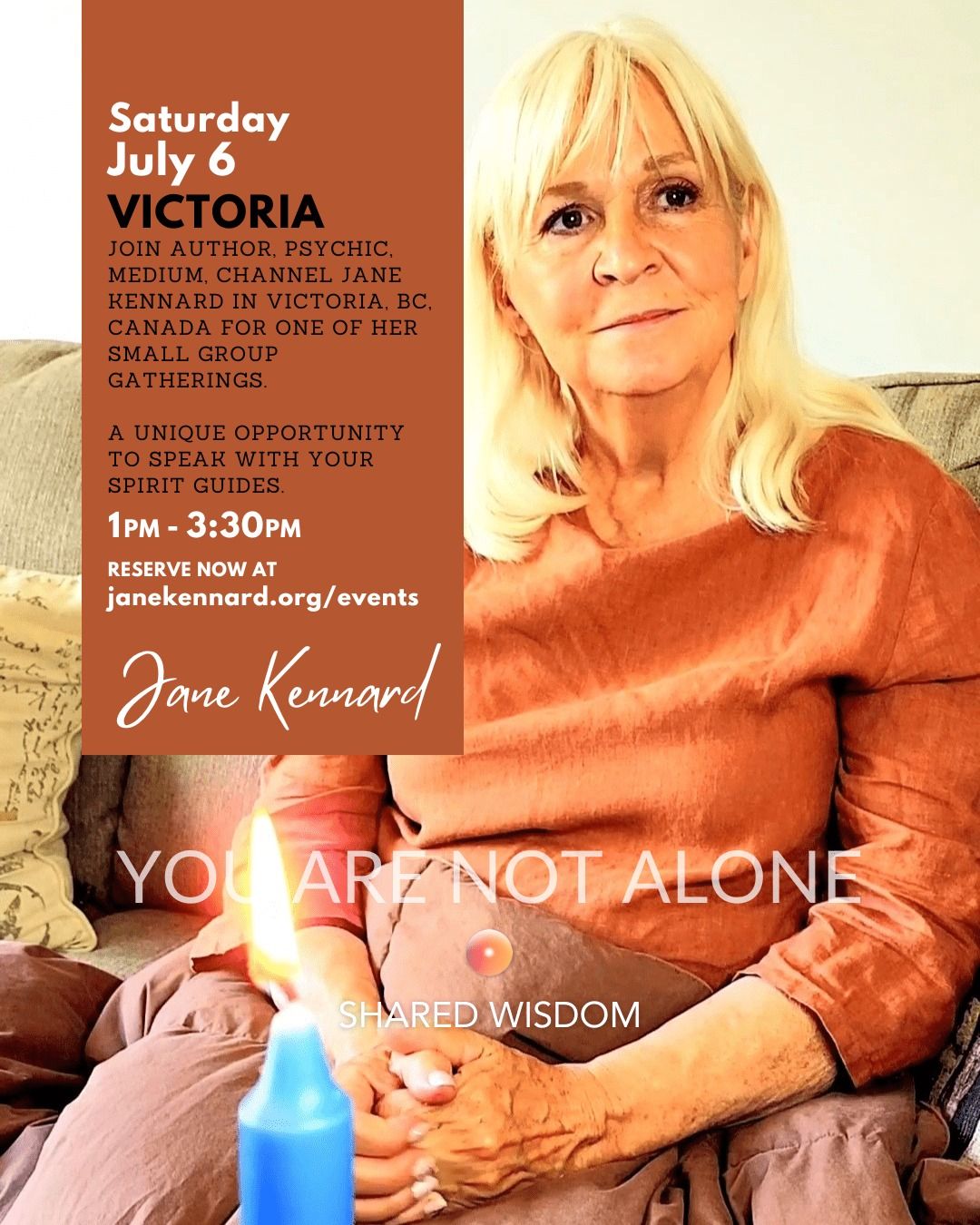 Victoria Gathering: Speak with your Spirit Guides Through Jane Kennard, Psychic, Medium, Channel