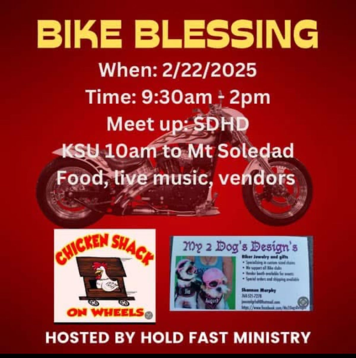 Bike Blessing at San Diego Harley-Davidson Hosted by Hold Fast Ministry Ride To Mount Soledad