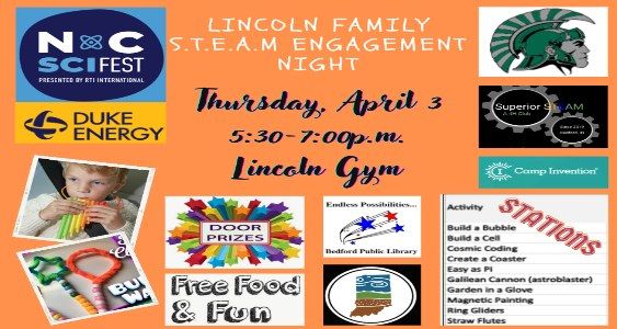 Lincoln's Family Engagement STEAM Night