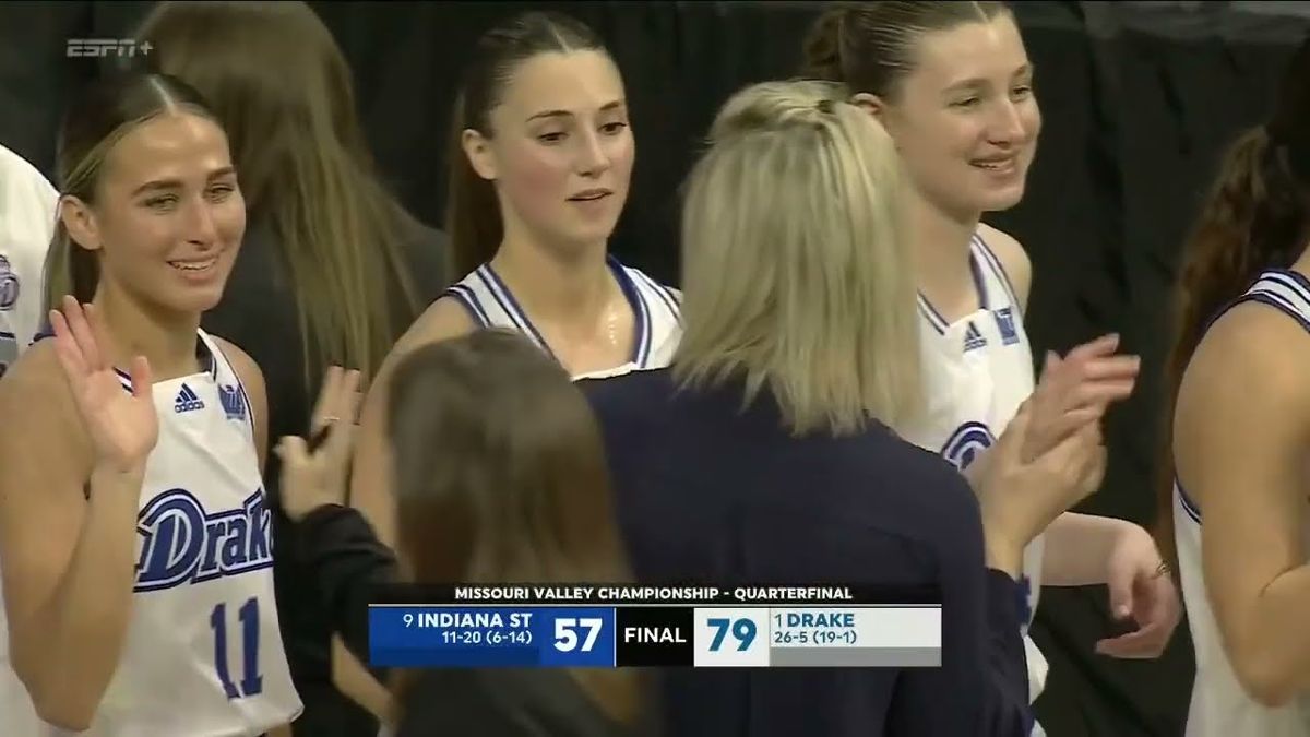 Indiana State Sycamores at Drake Bulldogs Womens Basketball