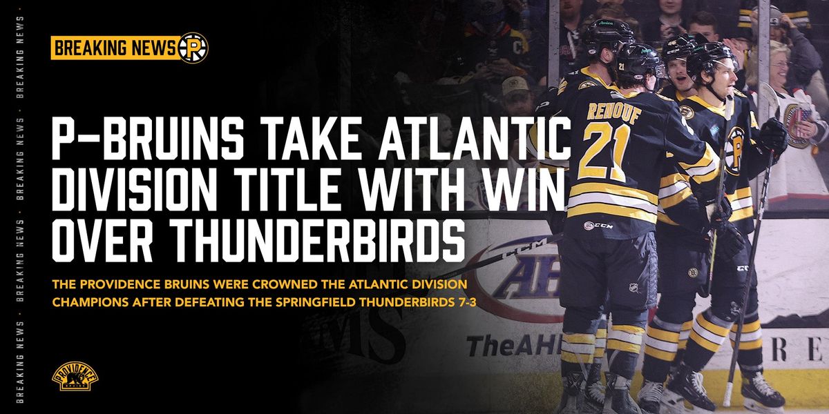 Springfield Thunderbirds at Providence Bruins