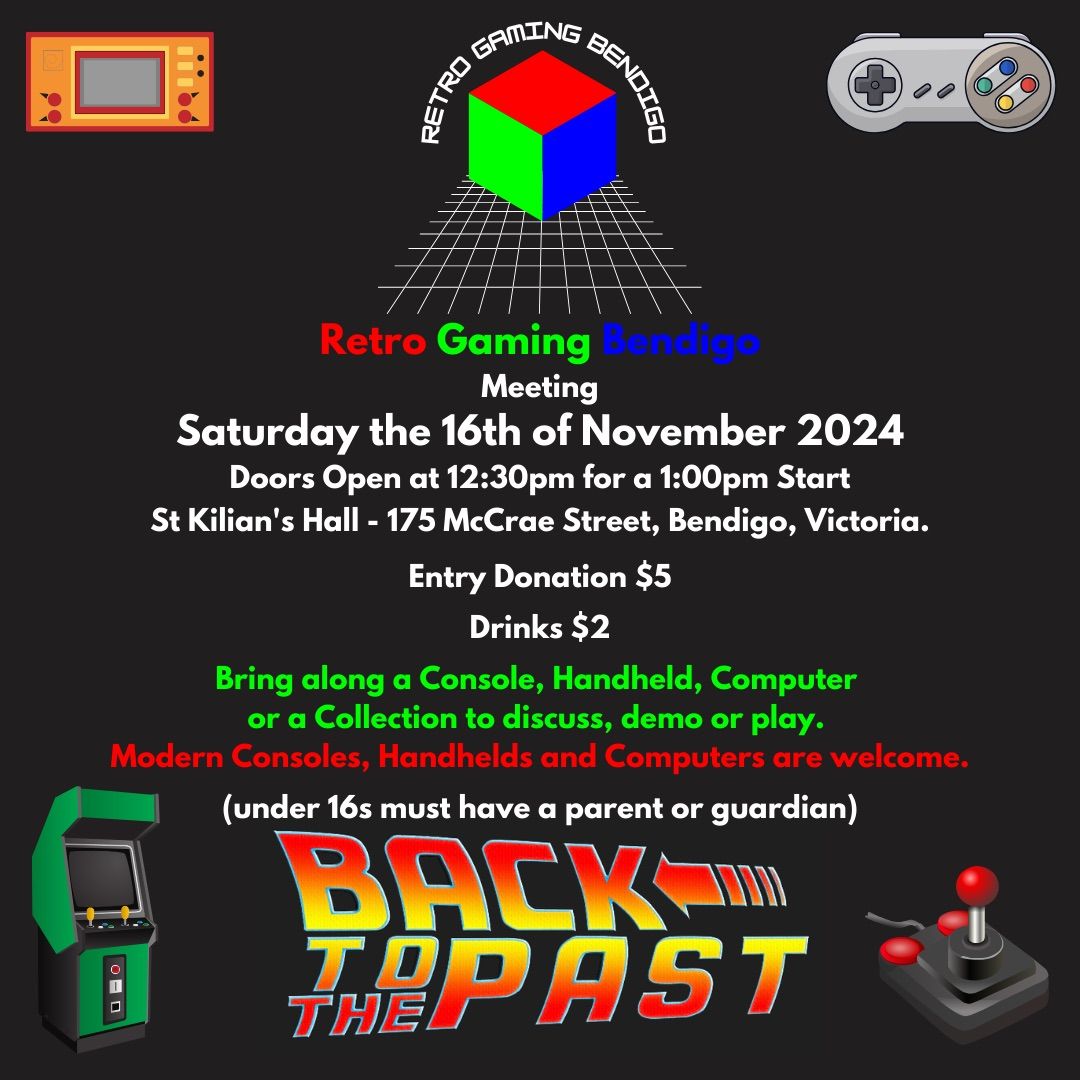 Next Retro Gaming Bendigo Meeting