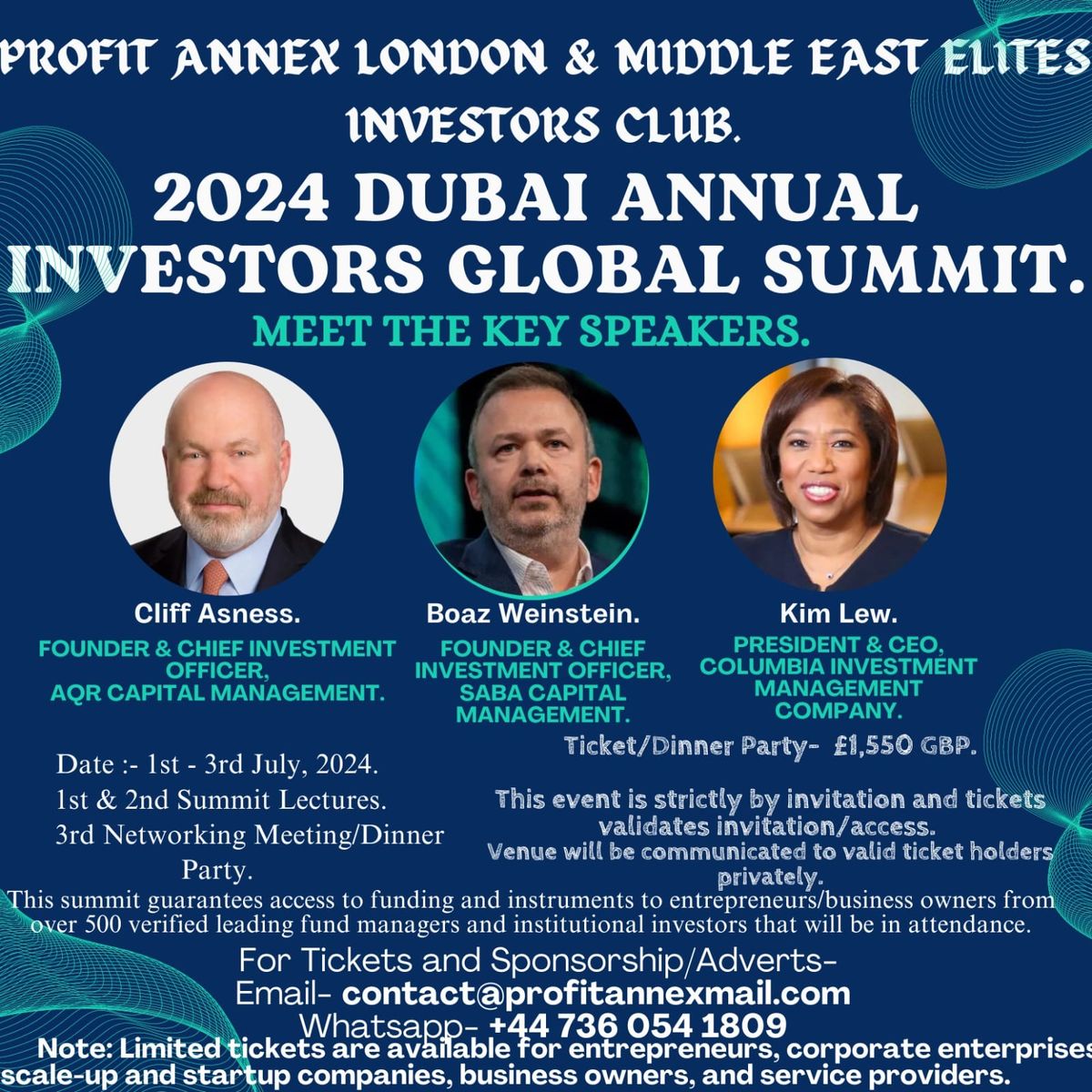 2024 Dubai Annual Investors Global Summit.