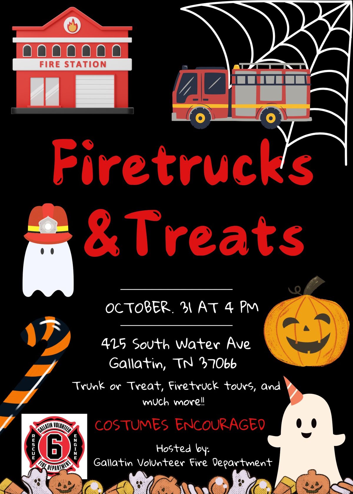 Firetrucks & Treats \ud83d\ude92\ud83c\udf83 hosted by: GVFD